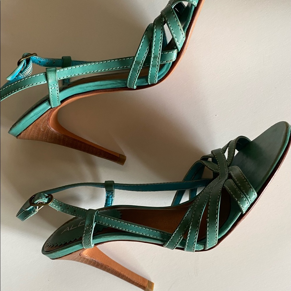 COPY - ALDO strappy blue leather